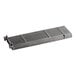 A grey metal Garland broiler grate with holes.