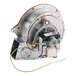 A Food Warming Equipment motor with wires attached to a metal fan.