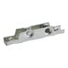 A metal Vulcan door stop with two screws.