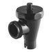 A black plastic Bunn faucet assembly with a black handle.