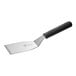 A black and silver Mercer Culinary Millennia heavy duty turner with a handle.