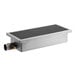 A metal rectangular Frymaster burner with a black surface.