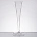 A clear Fineline Wavetrends champagne flute on a white surface.