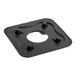 A black square Hamilton Beach 990071300 jar pad with a central circular opening and four raised pegs.