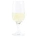 An Anchor Hocking Excellency wine glass filled with white wine.