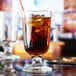 a blurry image of a glass