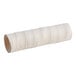 A white tube with a spiral and black stripe on it.