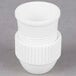 a close-up of a white plastic bottle