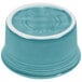 A turquoise Fiesta china ramekin with a white rim.