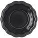 A black Carlisle ramekin with a scalloped edge.