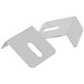 Two white metal brackets for a Hoshizaki ice machine.