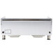 A silver rectangular APW Wyott charbroiler.