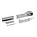 Stainless steel Beverage-Air door hinges.