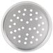 An American Metalcraft aluminum pizza pan with holes in it.