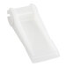A white plastic Cleveland scraper blade clip.