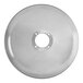 A round stainless steel replacement blade with a central mounting hole and four smaller holes, designed for a Berkel slicer.
