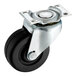 A black metal Pitco swivel caster wheel.
