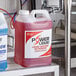 Two cases of Noble Chemical Power Concentrated Liquid Dish Washing Machine Detergent on a counter.