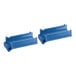 A pair of blue plastic Edlund Slidebar Universal Base Inserts.