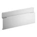 A white metal rectangular basket hanger.