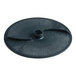 A round black ejecting disc assembly for a food processor.