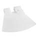 A white plastic Cleveland scrapper blade with holes.