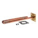 A Hatco heating element with screws and a metal circle with holes.