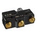 A black and gold US Range high temp micro switch.