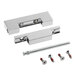A Metro RPC14-119 hinge assembly with metal parts and screws.