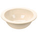 A close up of a tan Thunder Group Nustone melamine bowl.