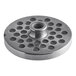 A close up of a stainless steel Vollrath pressure plate with holes in it.