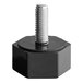 A Hoshizaki black hex thumbscrew.