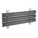 A metal Cambro Camshelving shelf extender with four hooks.