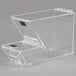 A Cal-Mil stackable topping dispenser with a clear plastic box and a lid.