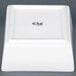 A white square box with black text that reads "CAC F-BW3 Fortune 4 oz. Square China Bowl"