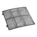 A close-up of a black Hoshizaki air filter.