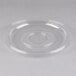 A clear plastic lid with a circular rim for Fineline Super Bowls.
