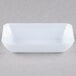 A white rectangular Fineline Tiny Tray on a white surface.