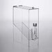 A Choice clear acrylic dry food dispenser with a spring.