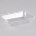 A clear rectangular plastic tray.