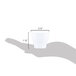 A hand holding a white Fineline Tiny Hexagon Cube bowl.