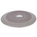A close-up of a 10 Strawberry Street matte gray stoneware salad plate with a wavy texture.