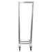 A metal Channel Lo Profile Nesting Sheet Pan Rack with wheels.