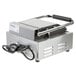 A Galaxy single panini sandwich grill with smooth plates and a cord.