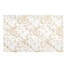 A white glassine pad with gold floral pattern.