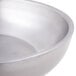 An American Metalcraft stainless steel double wall seafood tray on a white surface.