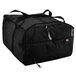 Cres Cor CHB6 18 inch x 19 inch x 12 inch Black Soft-Sided Heavy-Duty Heated / Insulated Food Delivery Bag - Holds (6) 16 inch Pizza Boxes - 120V