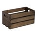 An American Metalcraft wooden crate with handles.