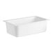 A white Carlisle Coldmaster plastic food pan with a lid.