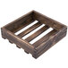 An American Metalcraft wooden crate with four slats.